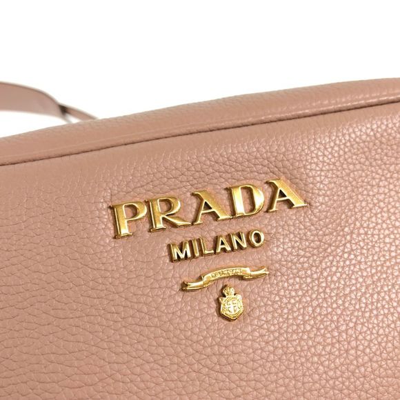 Prada Vitello Phenix Crossbody Graige Cipria Leather Shoulder Bag - Picture 9 of 16